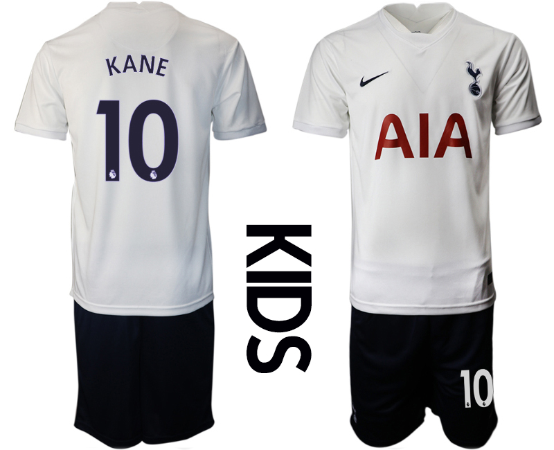 Youth 2021-2022 Club Tottenham home white #10 Nike Soccer Jersey->youth soccer jersey->Youth Jersey